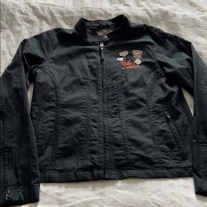 Harley Davidson 2 Piece Black Jacket Size Large